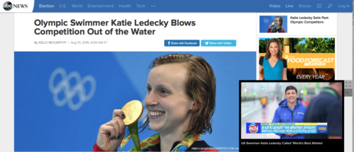 Olympic Swimmer Katie Ledecky Blows Competition Out of the Water